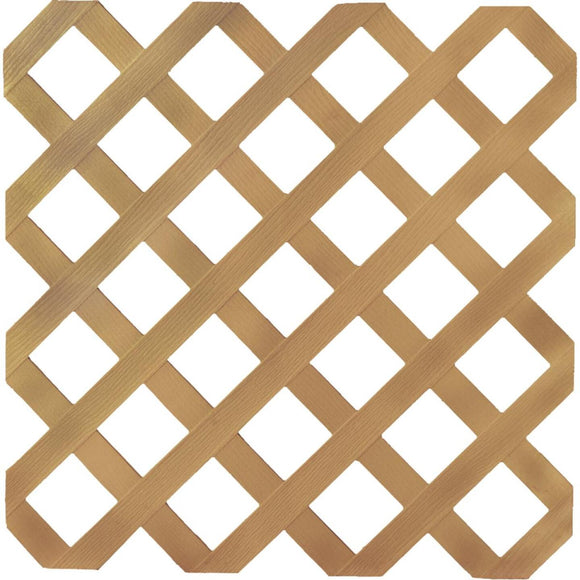 Dimensions 4 Ft. W x 8 Ft. L x 1/8 In. Thick Cedar Colored Vinyl Lattice Panel