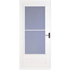 Larson Screenaway Lifestyle 32 In. W x 81 In. H x 1 In. Thick White Mid View DuraTech Storm Door