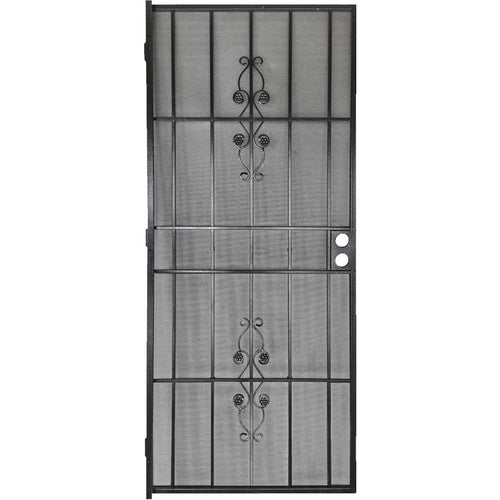 Precision Flagstaff 36 In. W x 80 In. H Black Steel Security Door