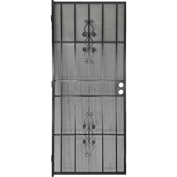 Precision Flagstaff 36 In. W x 80 In. H Black Steel Security Door