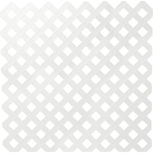 Dimensions 4 Ft. W x 8 Ft. L x 3/16 In. Thick White Vinyl Privacy Lattice Panel