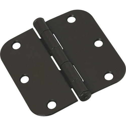 National 3-1/2 In. x 5/8 In. Radius Oil Rubbed Bronze Door Hinge