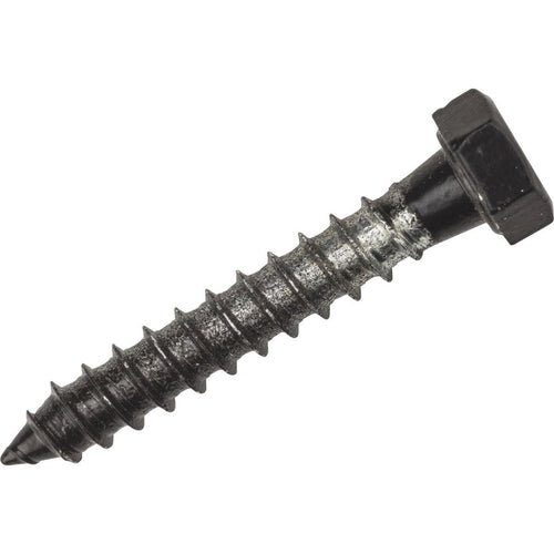 National 1/4 In. x 1-1/2 In. Black Hex Lag Bolt (4 Ct.)