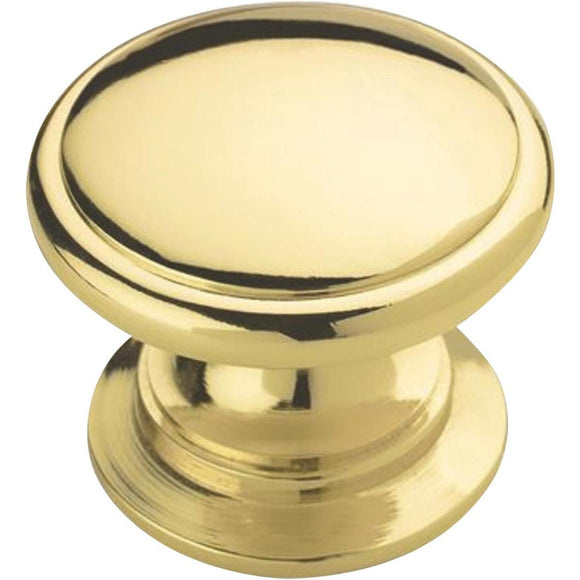 Amerock Allison Polished Brass Round 1-1/4 In. Cabinet Knob