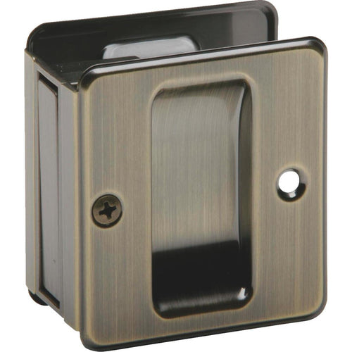 Schlage Passage Antique Brass Pocket Door Pull