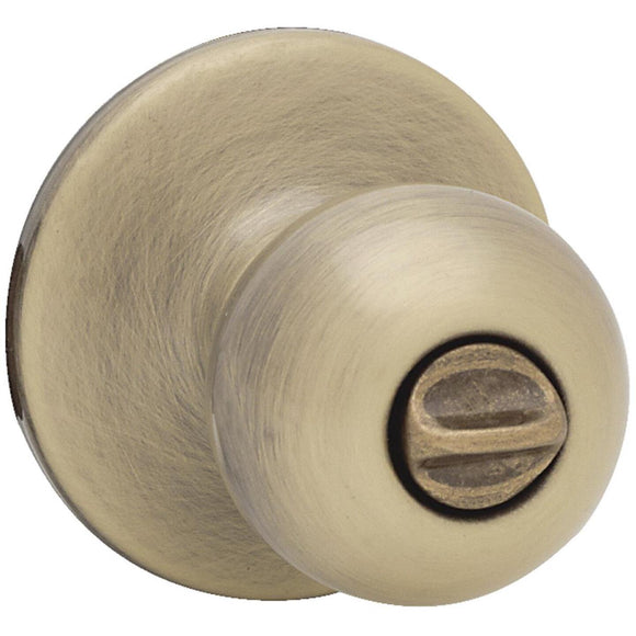 Kwikset Polo Antique Brass Bed & Bath Door Knob