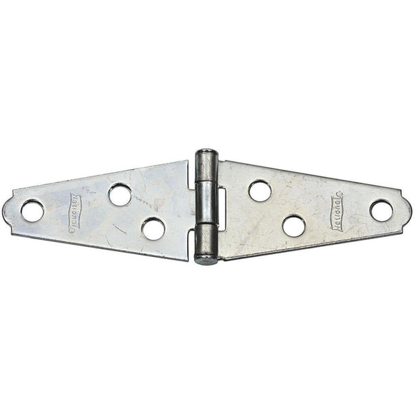 National 2 In. Zinc Light Strap Hinge