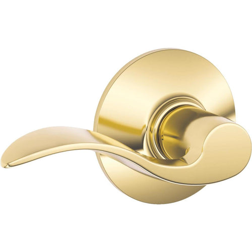Schlage Bright Brass Accent Passage Door Lever