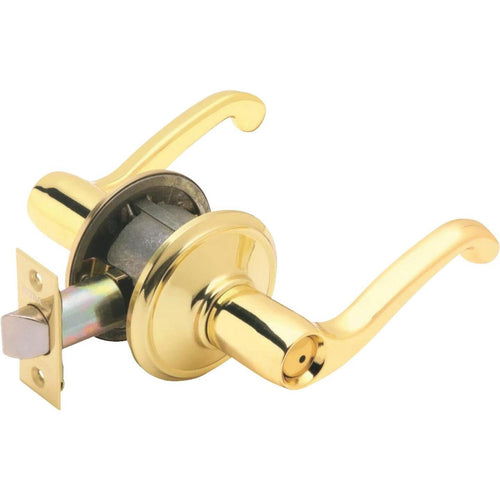 Schlage Polished Brass Flair Privacy Door Lever