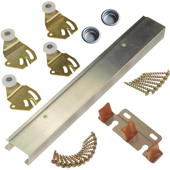 Johnson Aluminum 72 In. Bypass Door Hardware Set