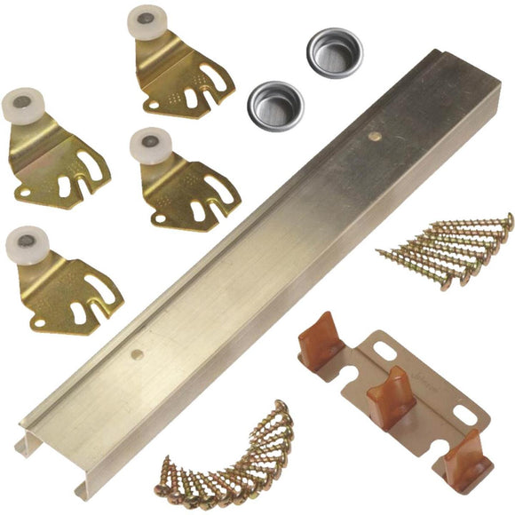 Johnson Aluminum 48 In. Bypass Door Hardware Set