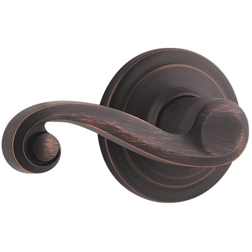 Kwikset Signature Series Venetian Bronze Left-Hand Lido Dummy Door Lever