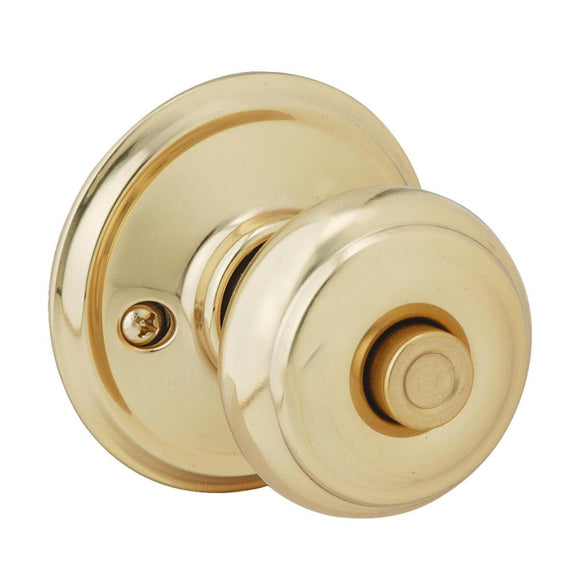 Schlage Georgian Bright Brass Bed & Bath Door Knob