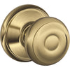 Schlage Georgian Antique Brass Hall & Closet Door Knob