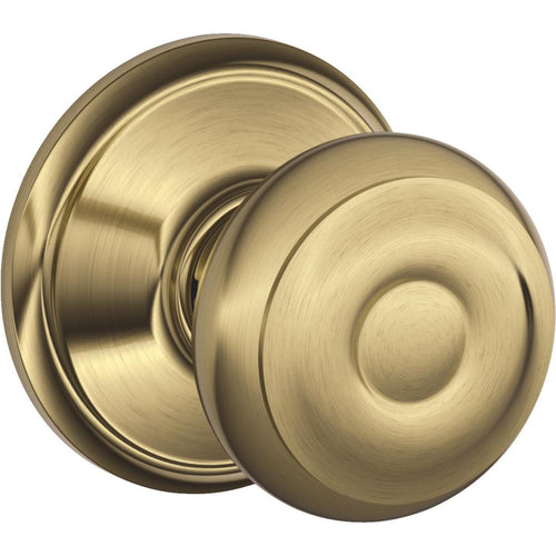 Schlage Georgian Antique Brass Hall & Closet Door Knob