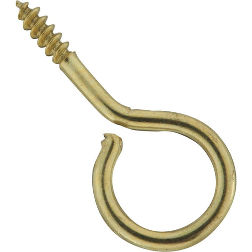 National #14 Brass Large Screw Eye (6 Ct.)