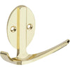Stanley Home Designs Polished Brass Modern Double Robe Wardrobe Hook