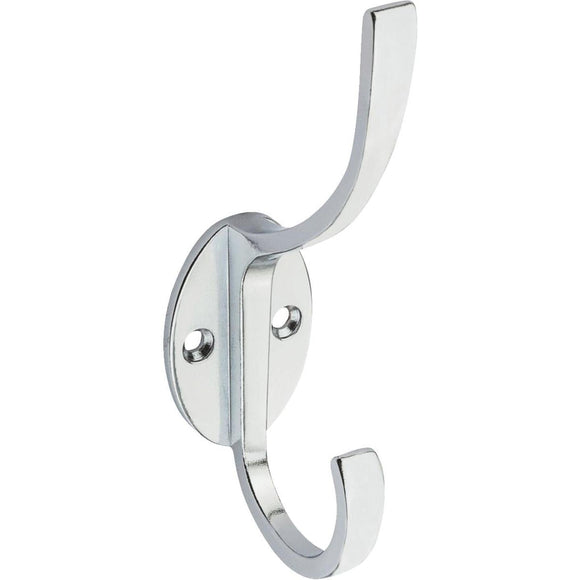 Stanley Home Designs Chrome Modern Coat & Hat Wardrobe Hook