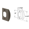 Defender Security Bronze 1-3/4 In. Strike Plate