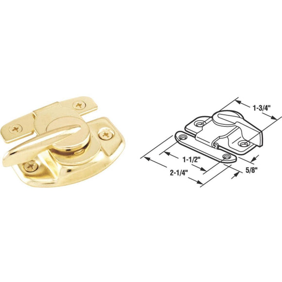 Defender Security Double Hung Brass Sash Lock