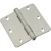 3-1/2 In. x 1/4 In. Radius Stainless Steel Door Hinge