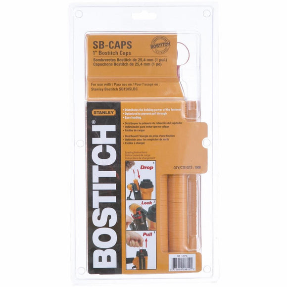 Bostitch 18-Gauge 5/16 In. x 1 In. Caps & Staples (5000 Ct.)