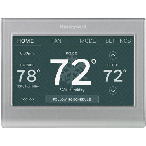 Honeywell W-Fi Smart Color 7-Day Programmable Silver Metallic Digital Thermostat