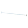 Zenith Straight 41 In. To 72 In. Adjustable Fixed Shower Rod in White