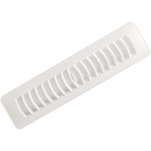 Imperial 2-1/4 In. x 12 In. White Plastic Louvered Floor Register