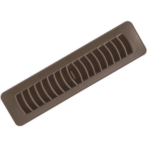 Imperial 2-1/4 In. x 12 In. Brown Plastic Louvered Floor Register