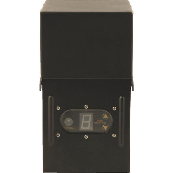 Moonrays 300W Black Low Voltage Control Box with Digital Photocell