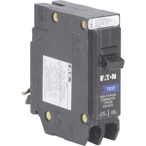 Eaton BR 15A Single-Pole AFCI/GFCI Circuit Breaker