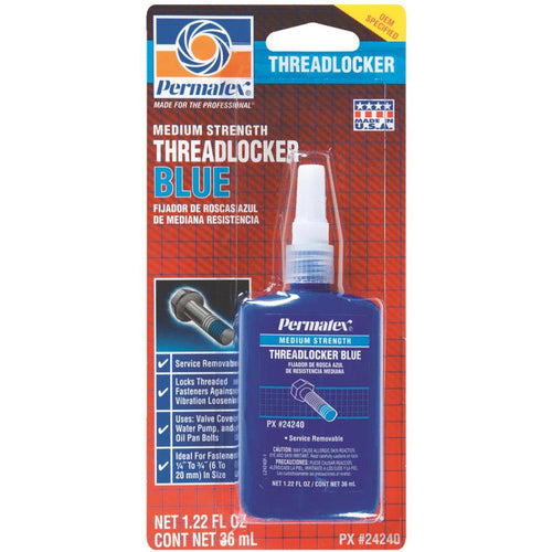 PERMATEX 1.22 Oz. Blue Medium Strength Threadlocker