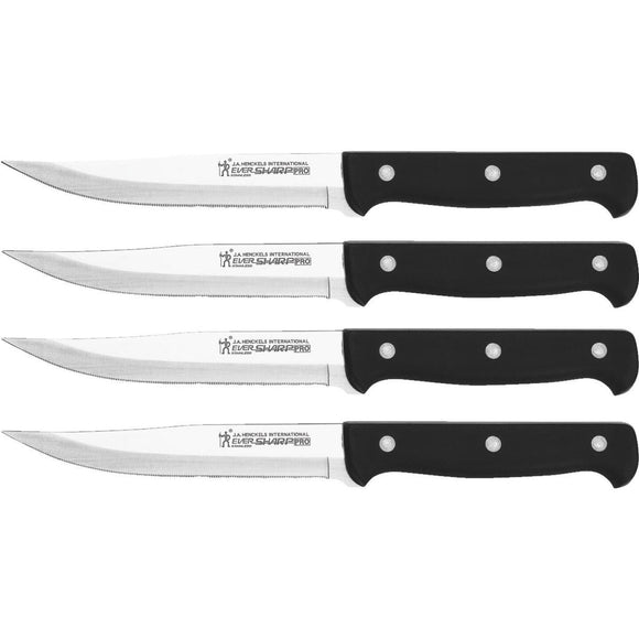 J.A. Henckels International Eversharp 4.5 In. Stainless Steel Steak Knife Set (4-Piece)