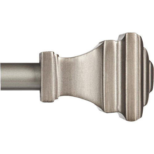 Kenney Fast Fit Milton 66 In. To 120 In. 5/8 In. Pewter Curtain Rod