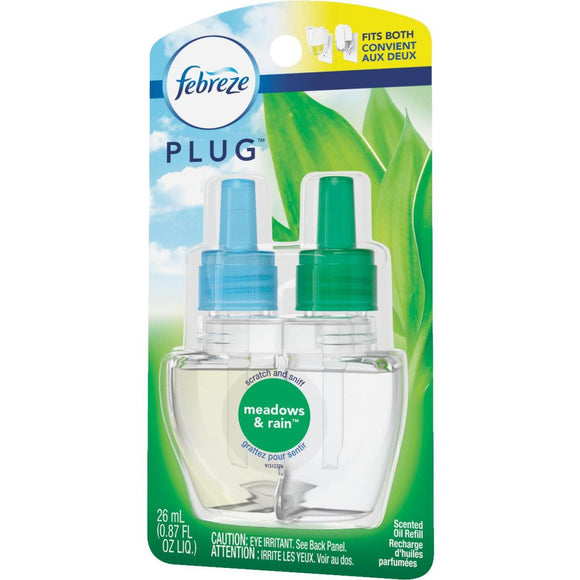 Febreze Meadows & Rain Air Freshener Refill (2-Count)