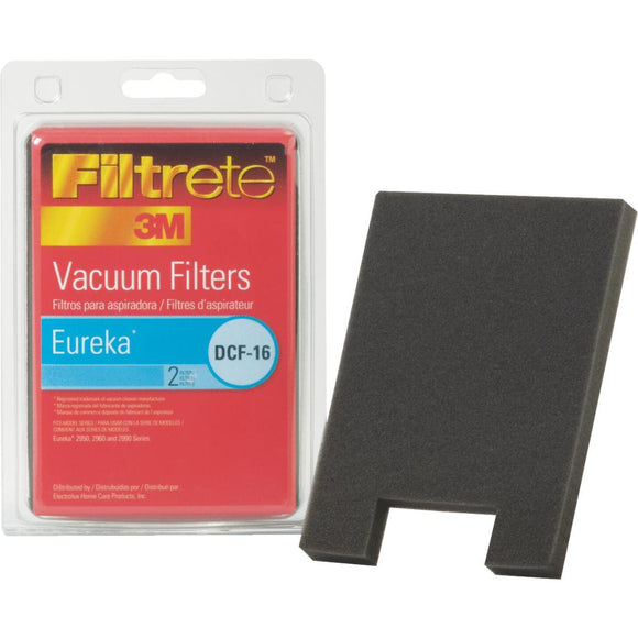 3M Filtrete Eureka Type DCF-16 HEPA 2950, 2960, & 2990 Series Vacuum Filter (2-Pack)