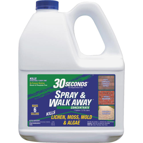 30 seconds Spray & Walk Away 1 Gal. Concentrate Moss & Algae Killer