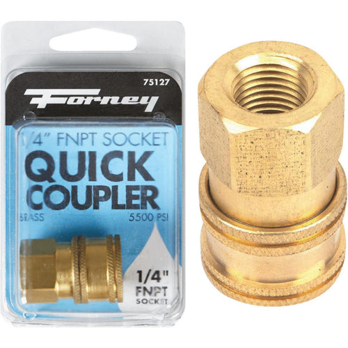 Forney 1/4 In. Female Quick Coupler Pressure Washer Socket