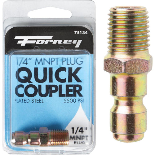 Forney 1/4 In. Male Quick Connect Pressure Washer Plug