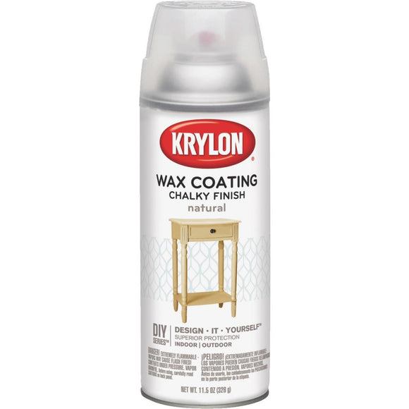 Krylon CHALKY FINISH 11.5 Oz. Subtle Wax Coating Spray Paint, Natural