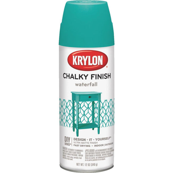 Krylon CHALKY FINISH 12 Oz. Ultra Matte Chalk Spray Paint, Waterfall