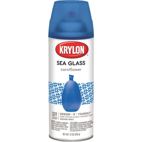 Krylon 12 Oz. Frosted Sea Glass Finish Spray Paint, Cornflower