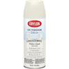 Krylon Outdoor Decor 12 Oz Satin Alkyd Spray Paint, White Cloud