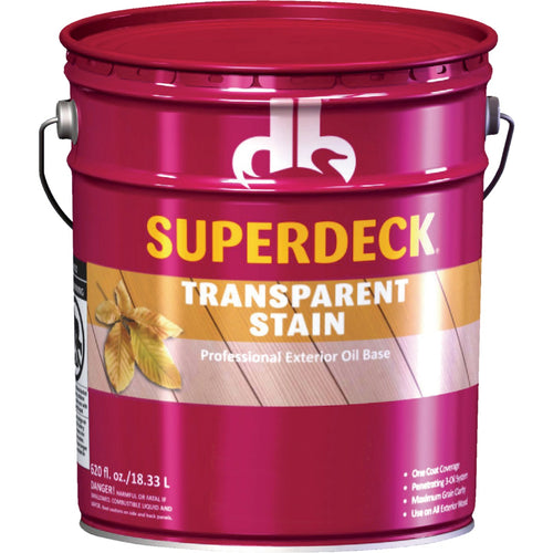 Duckback SUPERDECK VOC Transparent Exterior Stain, Natural, 5 Gal.