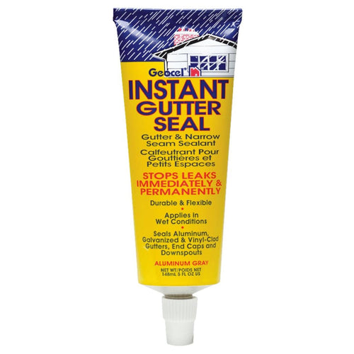 Geocel 5 Oz. Instant Gutter Seal, Aluminum Gray