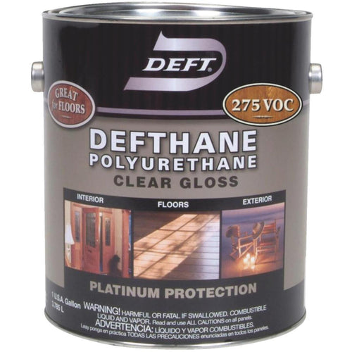 Deft Defthane VOC Gloss Clear Interior/Exterior Polyurethane, 1 Gal.