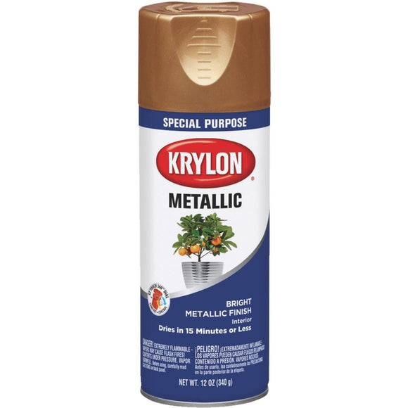 Krylon Metallic 12 Oz. Gloss Spray Paint, Copper