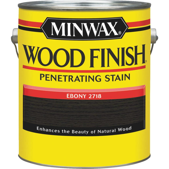 Minwax Wood Finish Penetrating Stain, Ebony, 1 Gal.