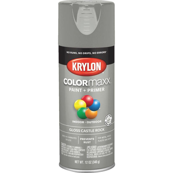 Krylon ColorMaxx 12 Oz. Gloss Spray Paint, Castle Rock